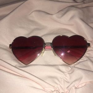 Pink heart sunglasses